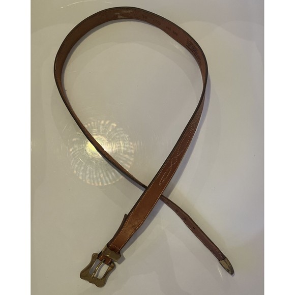 TRAFALGAR Latico Leather Western Belt w/ Brass Buckle & Tip Size 36 - Picture 10 of 14